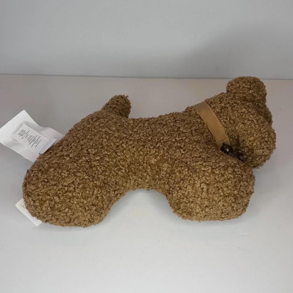 Pottery Barn cozy teddy dog with bell